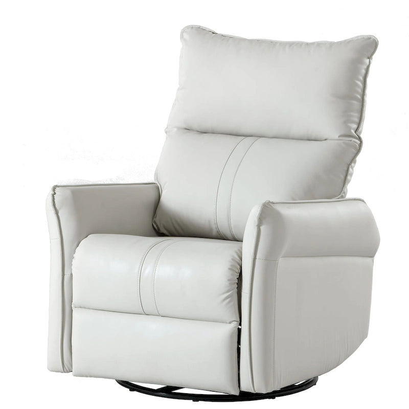 Fauteuil relax moderne, pivotant et berçant, avec siège surdimensionné