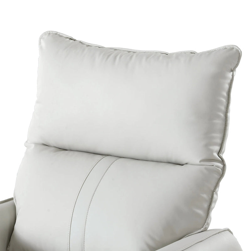 Fauteuil relax moderne, pivotant et berçant, avec siège surdimensionné