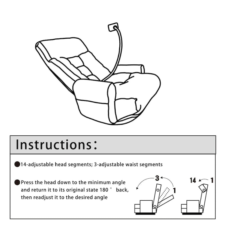 Fauteuil inclinable pivotant gris avec support de téléphone, appui-tête réglable