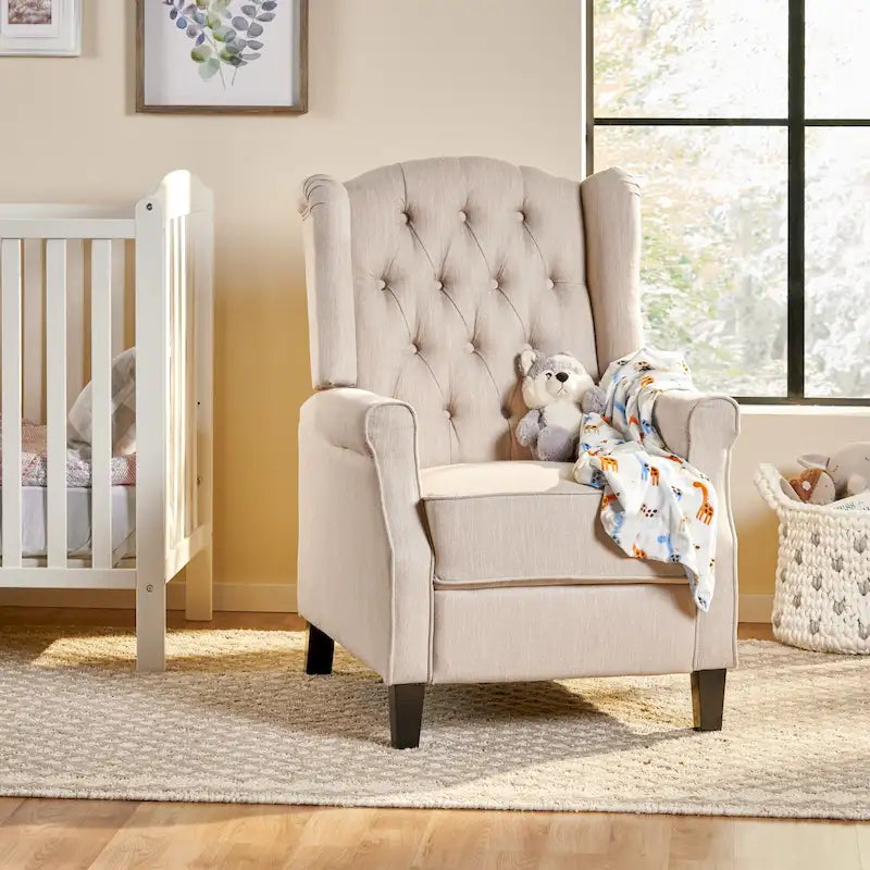 Fauteuil inclinable moderne et confortable avec dossier à oreilles