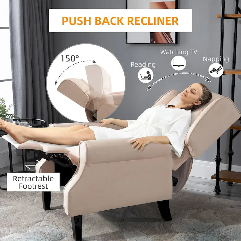 Fauteuil inclinable de massage chauffant avec chauffage lombaire et télécommande