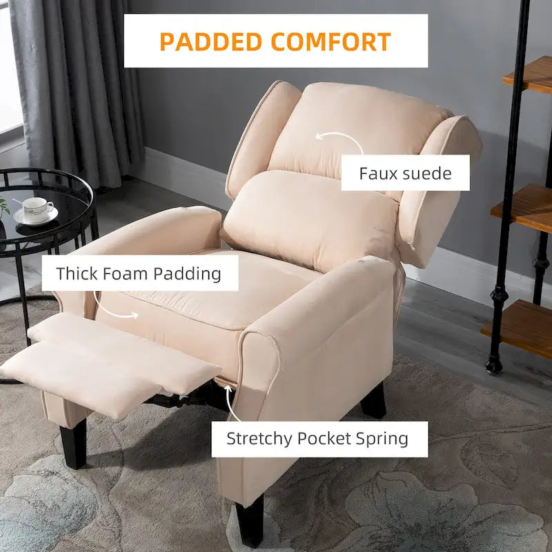 Fauteuil inclinable de massage chauffant avec chauffage lombaire et télécommande
