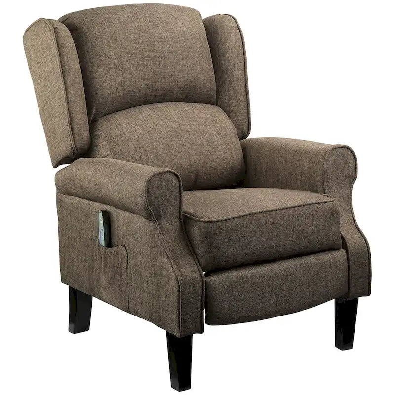 Fauteuil inclinable de massage chauffant avec chauffage lombaire et télécommande