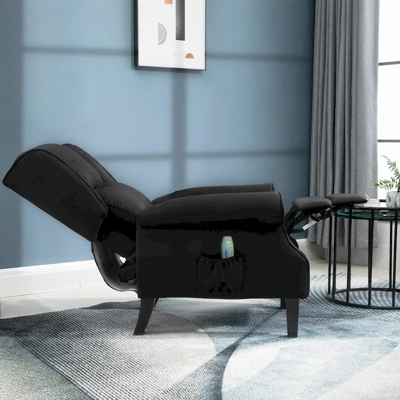 Fauteuil inclinable de massage chauffant avec chauffage lombaire et télécommande