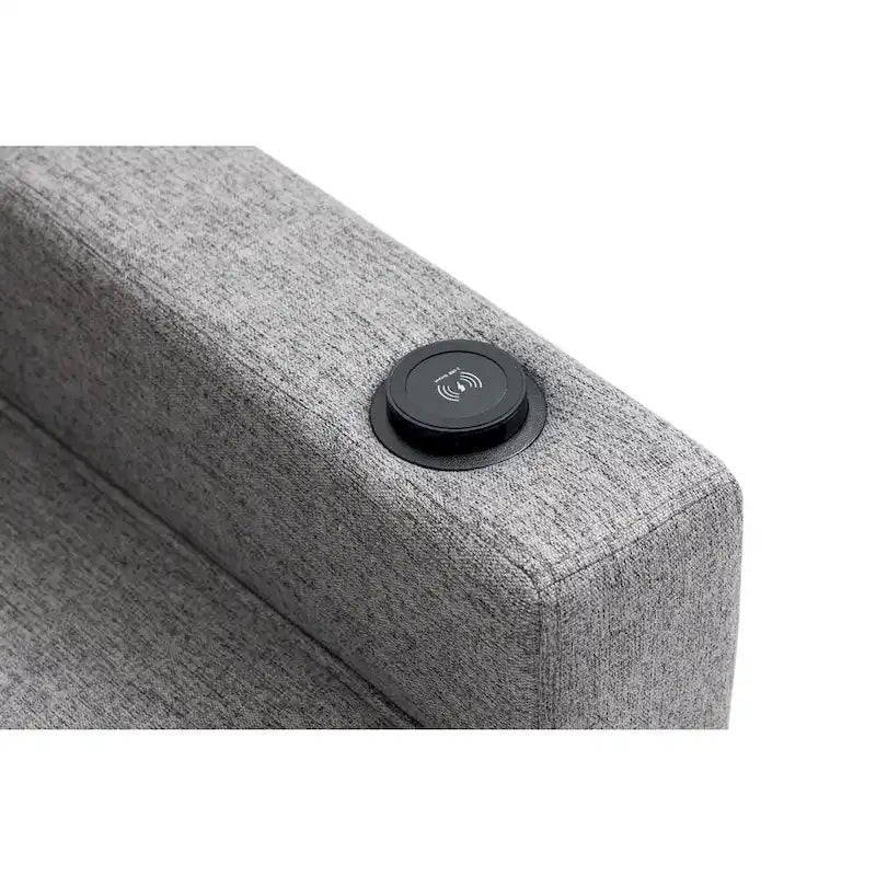 Fauteuil inclinable à pousser, fauteuil inclinable à oreilles capitonné, canapé simple manuel en tissu pour cinéma maison