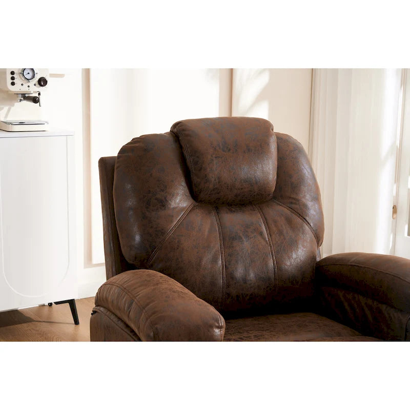 Fauteuil inclinable releveur avec massage et chaleur pour personnes âgées, larges fauteuils inclinables rembourrés, robuste, mécanisme d'inclinaison sécurisé
