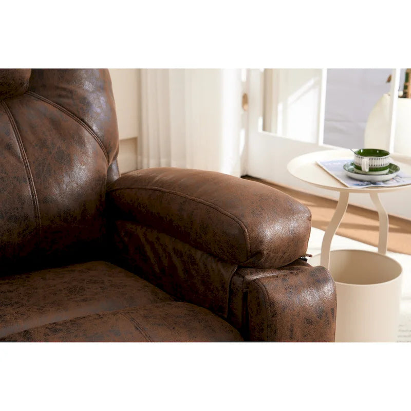Fauteuil inclinable releveur avec massage et chaleur pour personnes âgées, larges fauteuils inclinables rembourrés, robuste, mécanisme d'inclinaison sécurisé