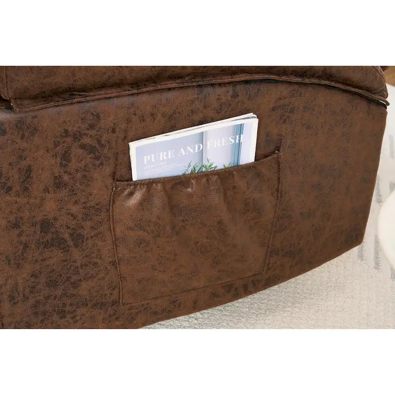 Fauteuil inclinable releveur avec massage et chaleur pour personnes âgées, larges fauteuils inclinables rembourrés, robuste, mécanisme d'inclinaison sécurisé
