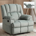 Fauteuil inclinable manuel en tissu avec fonction bascule et pivotante pour le salon