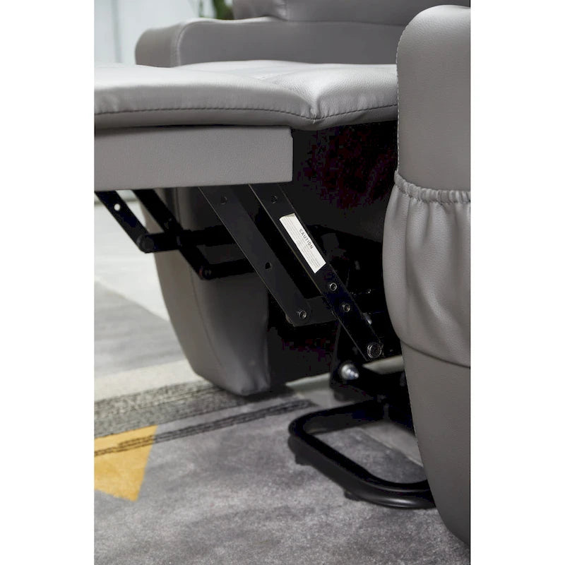 Fauteuil inclinable, canapé inclinable moderne en similicuir avec porte-gobelets et télécommande