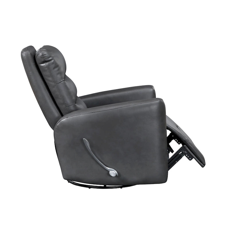 Fauteuil relax planeur pivotant Revêtement en similicuir respirant Meubles de salon de luxe, Fauteuil de cinéma