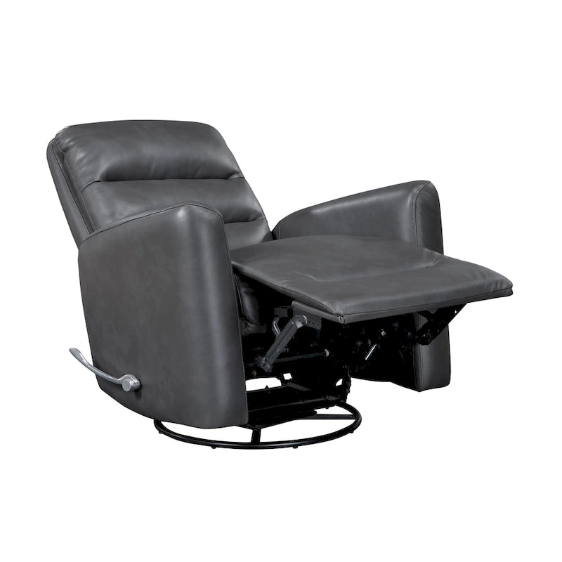 Fauteuil relax planeur pivotant Revêtement en similicuir respirant Meubles de salon de luxe, Fauteuil de cinéma