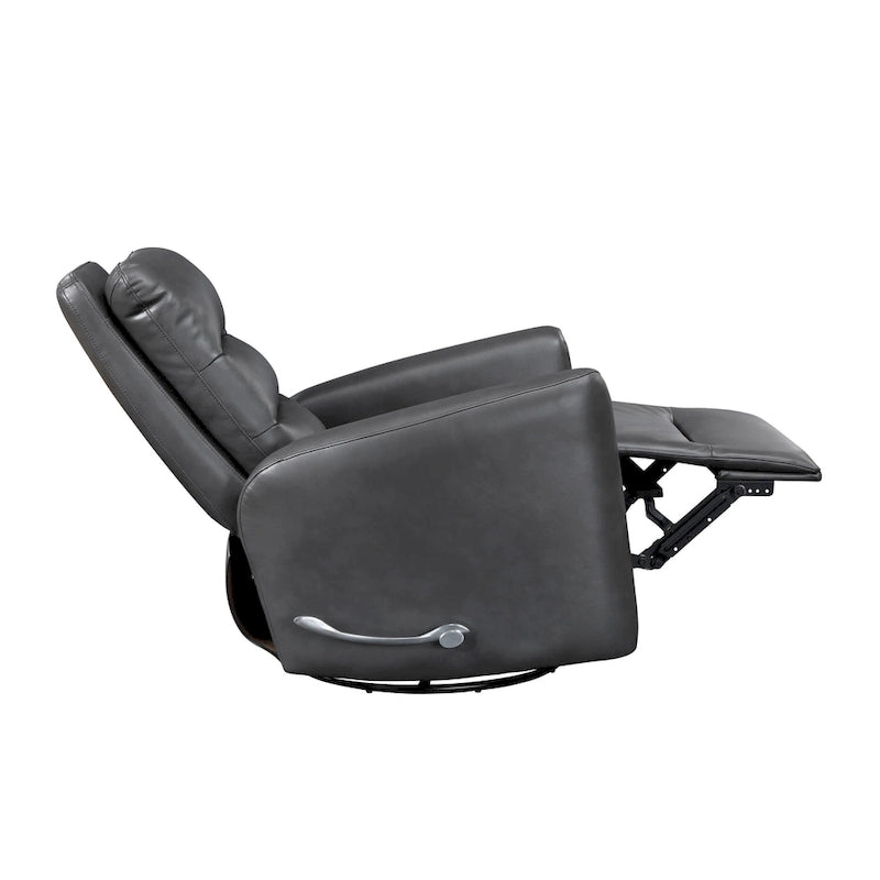 Fauteuil relax planeur pivotant Revêtement en similicuir respirant Meubles de salon de luxe, Fauteuil de cinéma