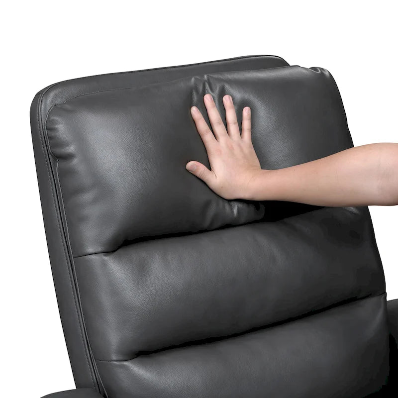 Fauteuil relax planeur pivotant Revêtement en similicuir respirant Meubles de salon de luxe, Fauteuil de cinéma