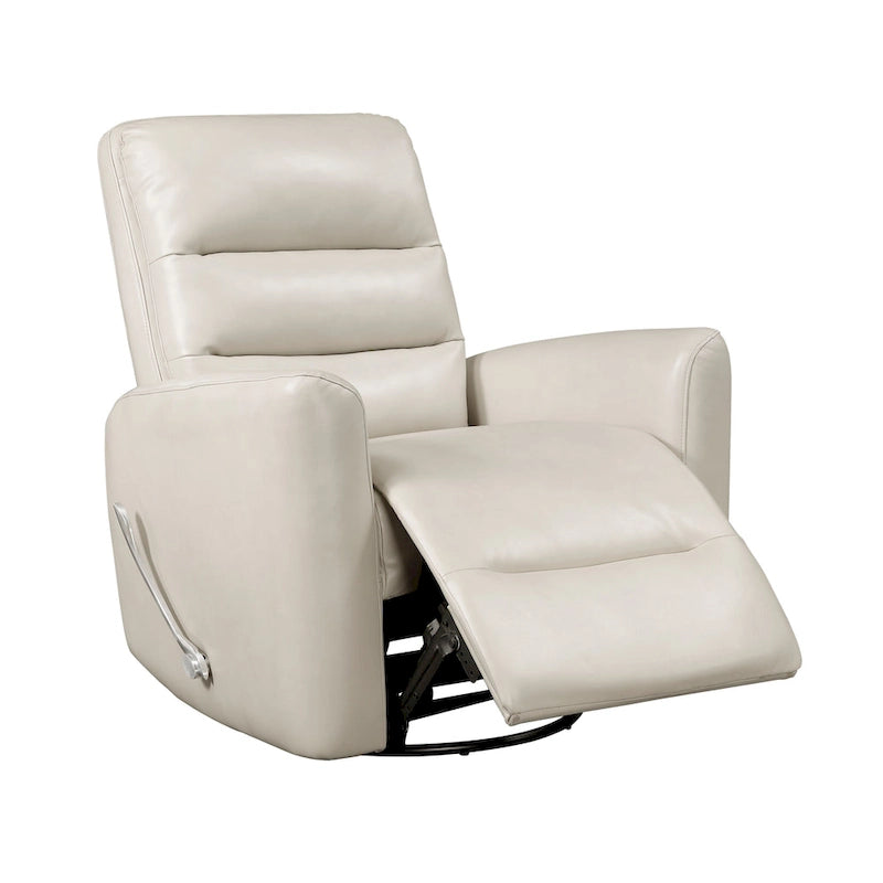 Fauteuil relax planeur pivotant Revêtement en similicuir respirant Meubles de salon de luxe, Fauteuil de cinéma