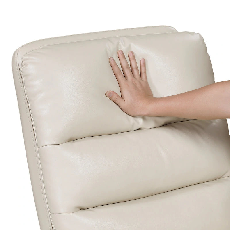 Fauteuil relax planeur pivotant Revêtement en similicuir respirant Meubles de salon de luxe, Fauteuil de cinéma