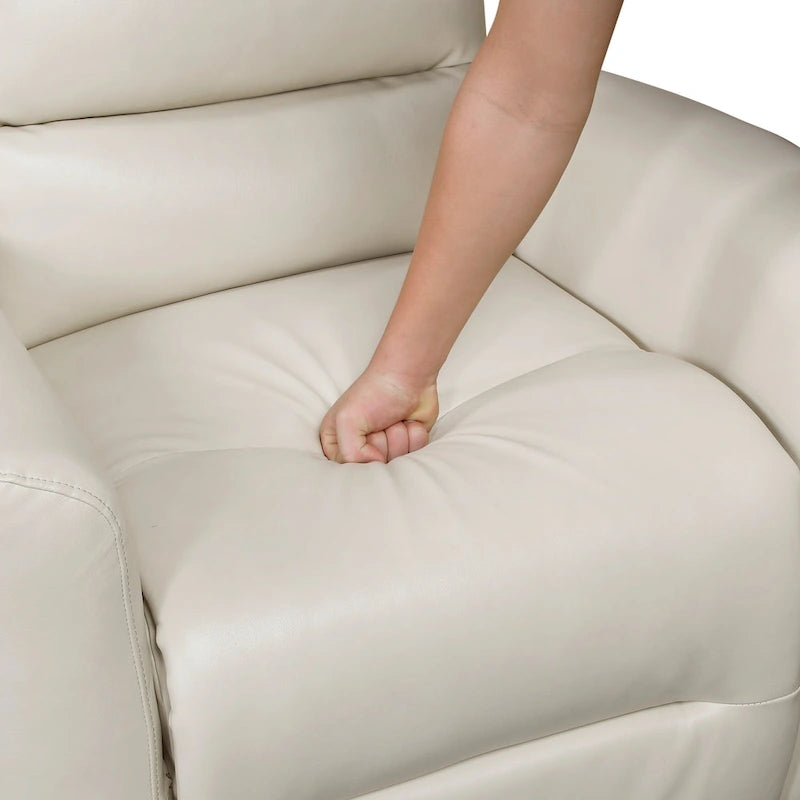 Fauteuil relax planeur pivotant Revêtement en similicuir respirant Meubles de salon de luxe, Fauteuil de cinéma