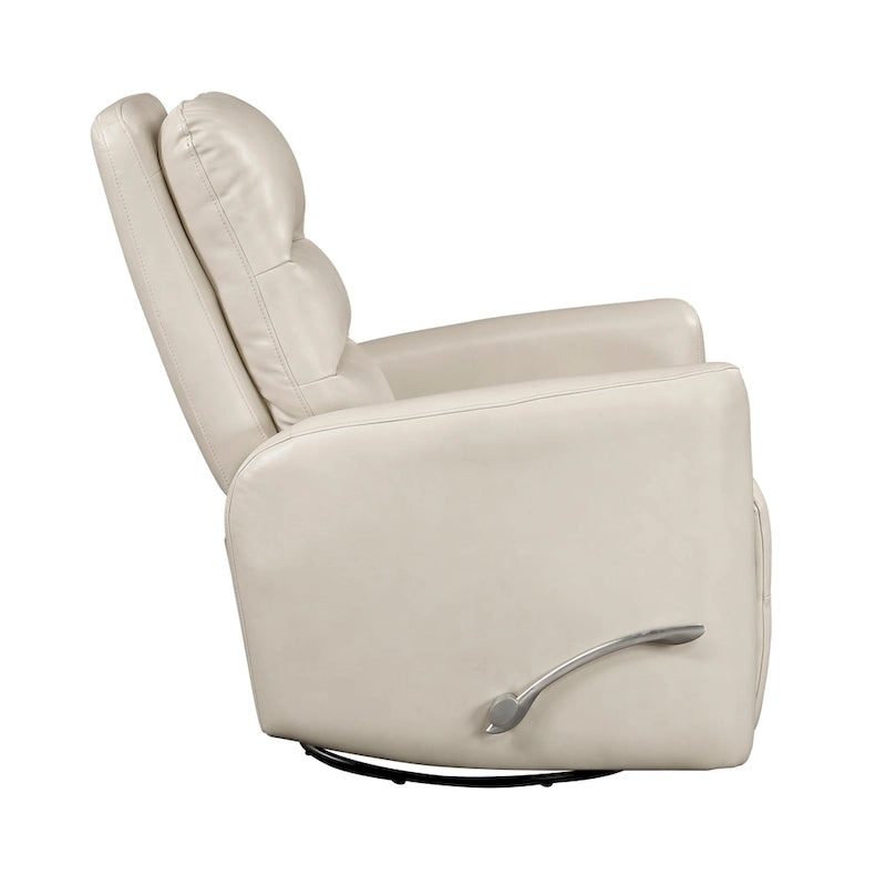 Fauteuil relax planeur pivotant Revêtement en similicuir respirant Meubles de salon de luxe, Fauteuil de cinéma