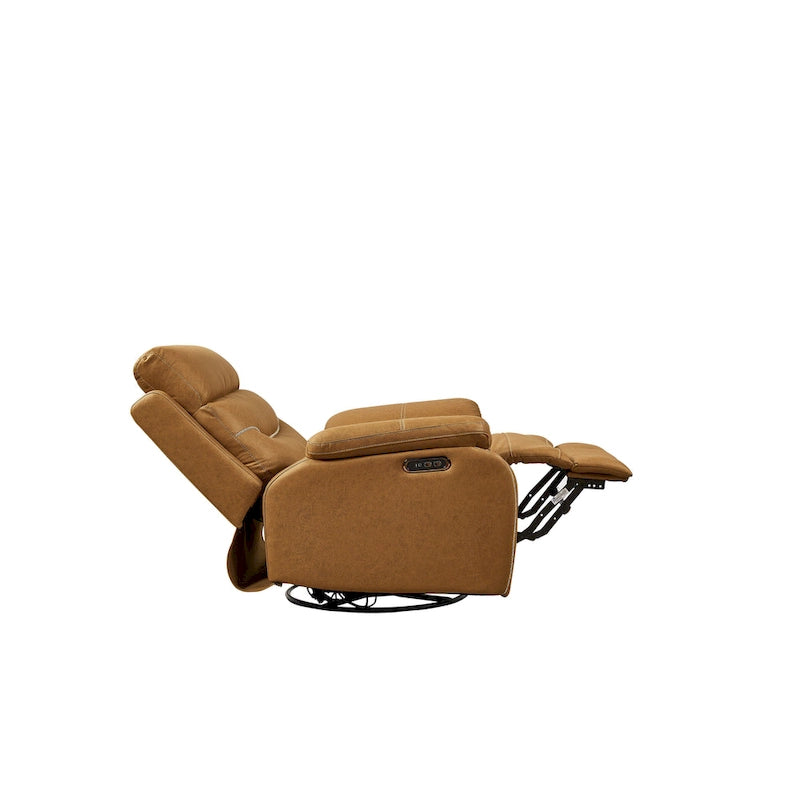 Christopher Knight Home - Fauteuil inclinable pivotant Liyasi Dual OKIN Motor avec position infinie, appui-tête électrique et chargement USB