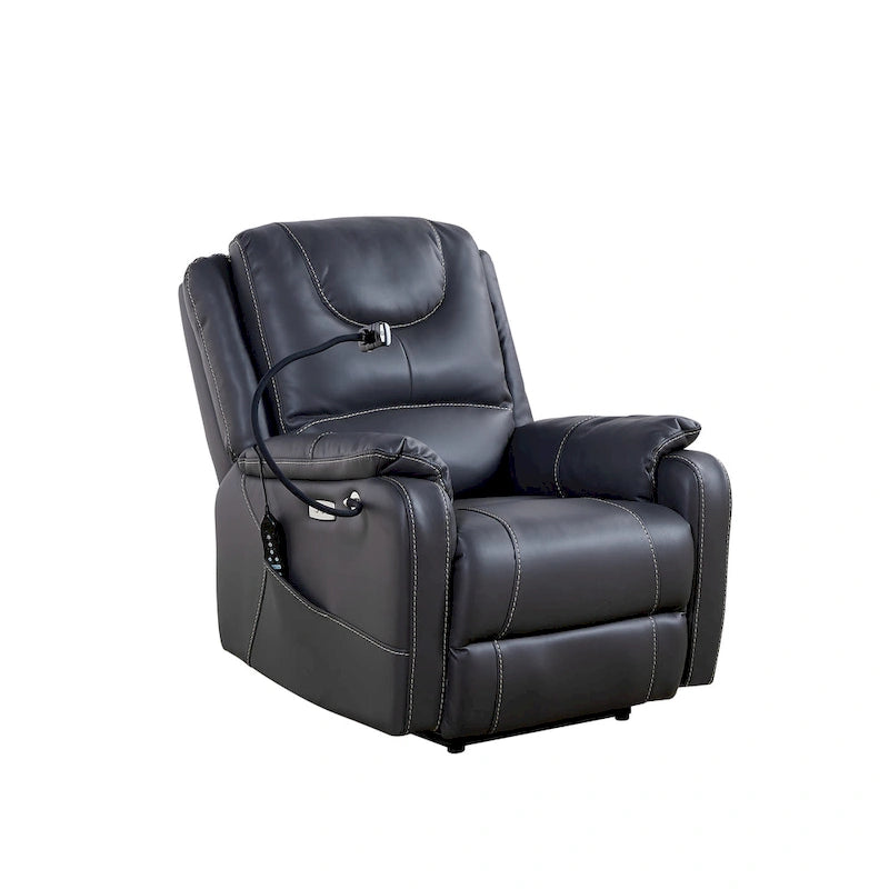 Fauteuil inclinable électrique Christopher Knight Home avec massage et ports de chargement USB