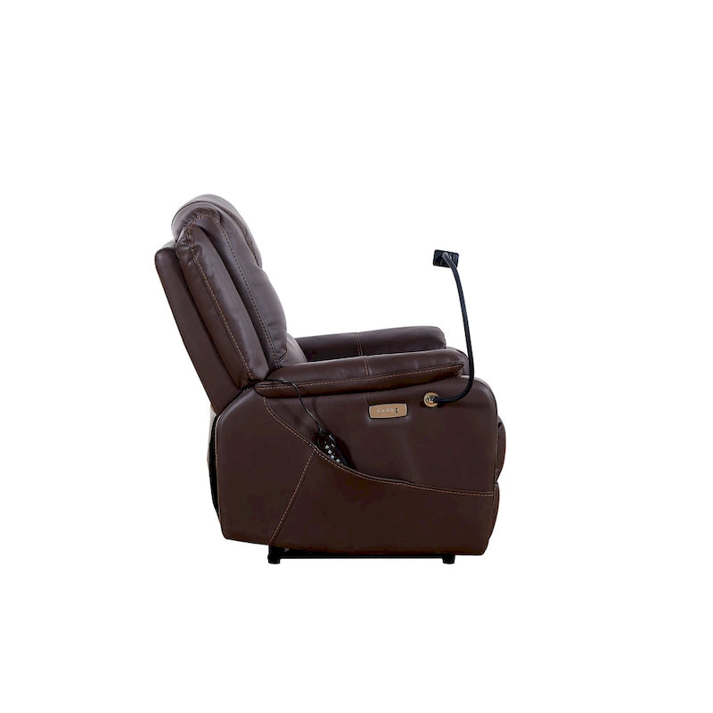 Fauteuil inclinable électrique Christopher Knight Home avec massage et ports de chargement USB