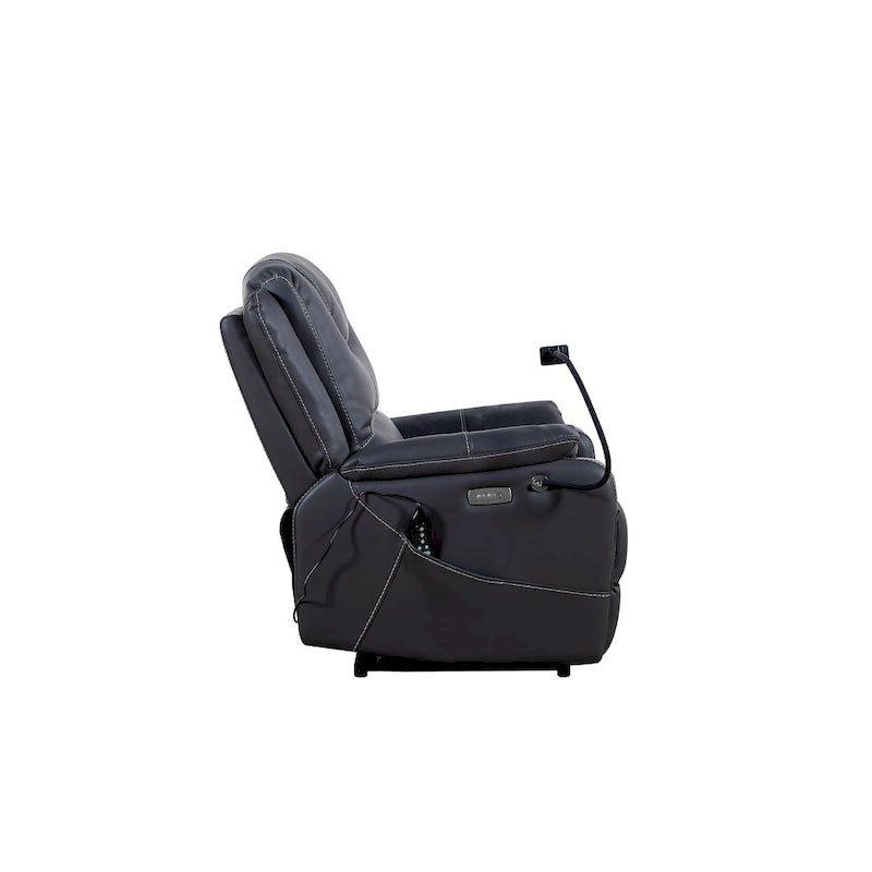 Christopher Knight Home - Fauteuil inclinable électrique zéro gravité Liyasi avec massage, chauffage, chargement USB et support de téléphone