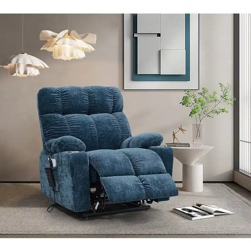 Fauteuil inclinable électrique Christopher Knight Home pour personnes âgées, position infinie, à plat 180° avec chauffage et massage