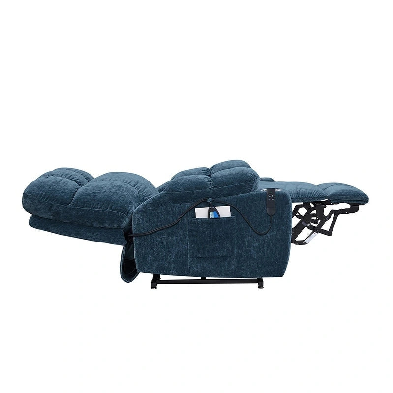 Fauteuil inclinable électrique Christopher Knight Home pour personnes âgées, position infinie, à plat 180° avec chauffage et massage