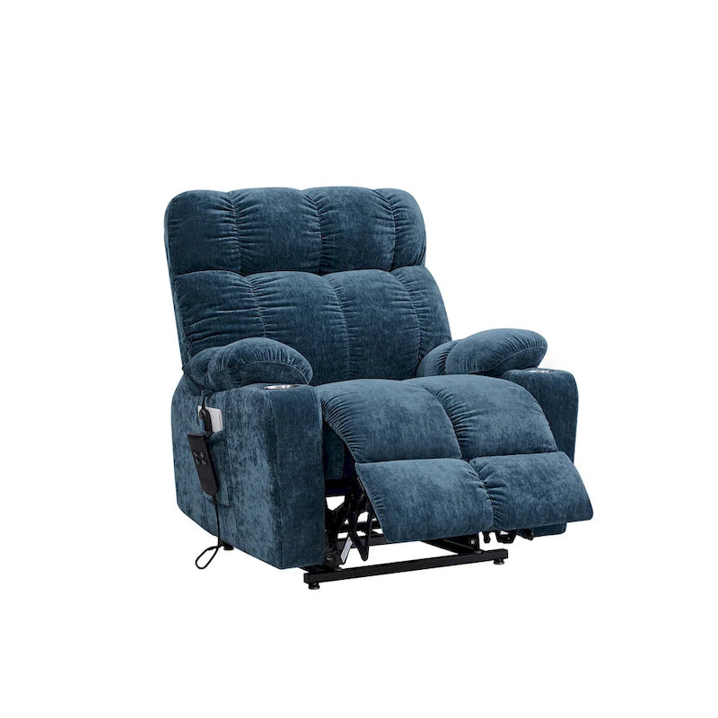 Fauteuil inclinable électrique Christopher Knight Home pour personnes âgées, position infinie, à plat 180° avec chauffage et massage