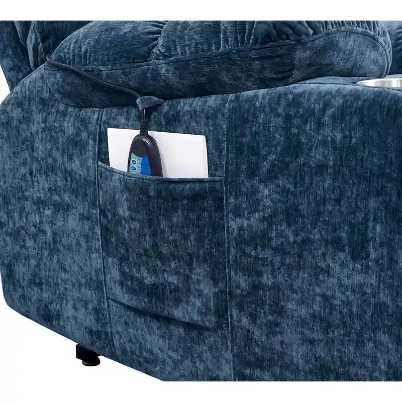 Fauteuil inclinable électrique Christopher Knight Home pour personnes âgées, position infinie, à plat 180° avec chauffage et massage