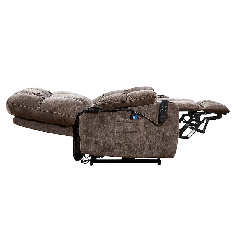 Fauteuil inclinable électrique Christopher Knight Home pour personnes âgées, position infinie, à plat 180° avec chauffage et massage