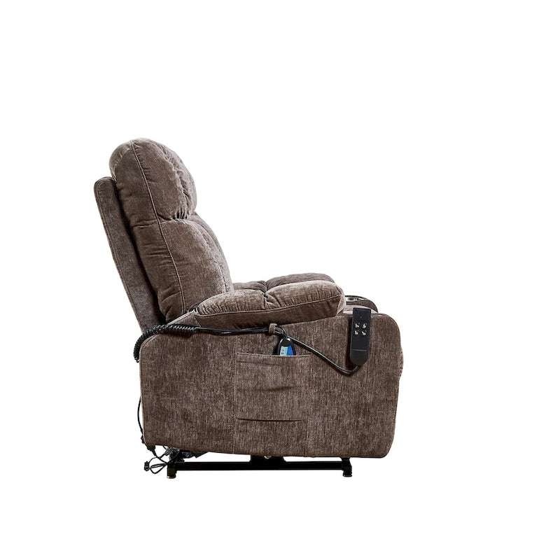 Fauteuil inclinable électrique Christopher Knight Home pour personnes âgées, position infinie, à plat 180° avec chauffage et massage