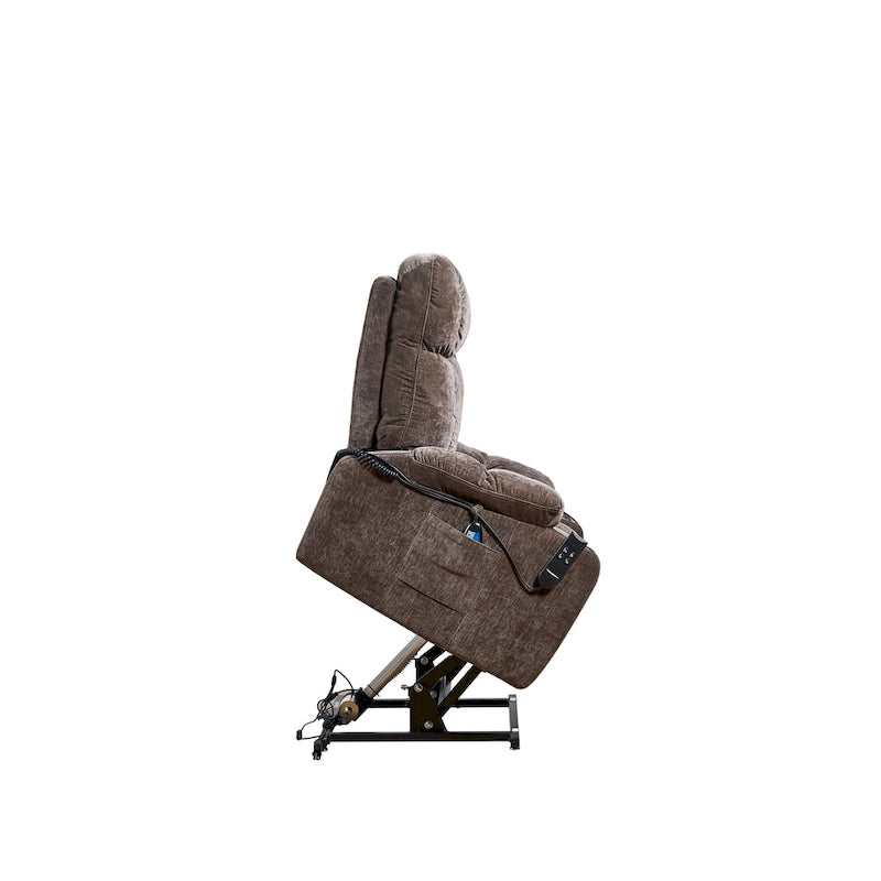 Fauteuil inclinable électrique Christopher Knight Home pour personnes âgées, position infinie, à plat 180° avec chauffage et massage