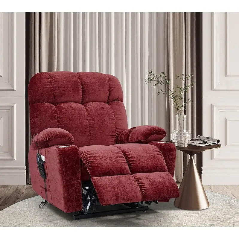 Fauteuil inclinable électrique Christopher Knight Home pour personnes âgées, position infinie, à plat 180° avec chauffage et massage