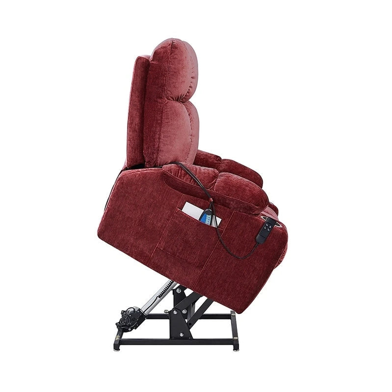 Fauteuil inclinable électrique Christopher Knight Home pour personnes âgées, position infinie, à plat 180° avec chauffage et massage