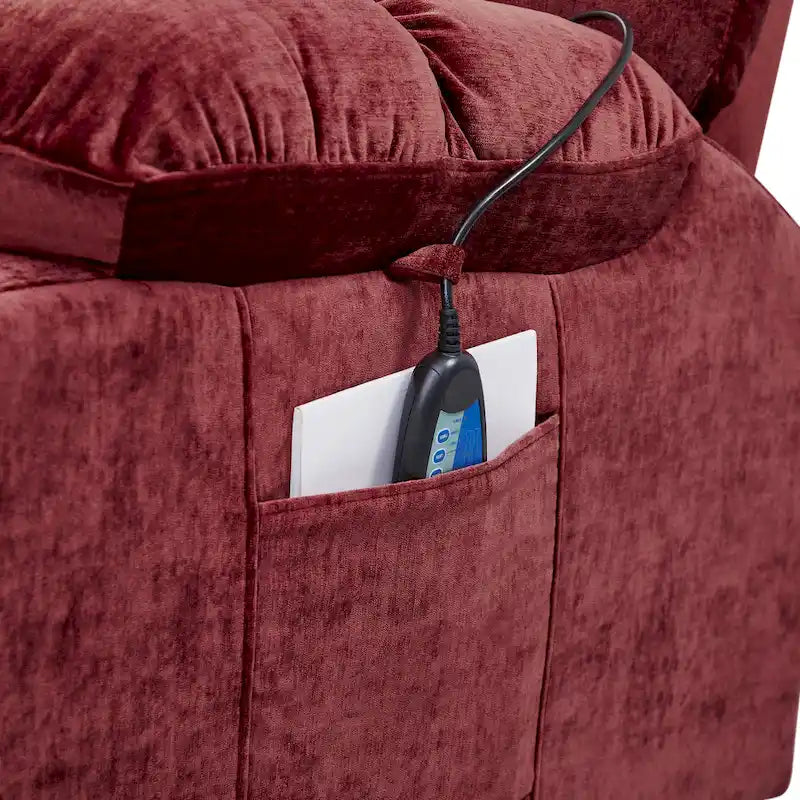 Fauteuil inclinable électrique Christopher Knight Home pour personnes âgées, position infinie, à plat 180° avec chauffage et massage