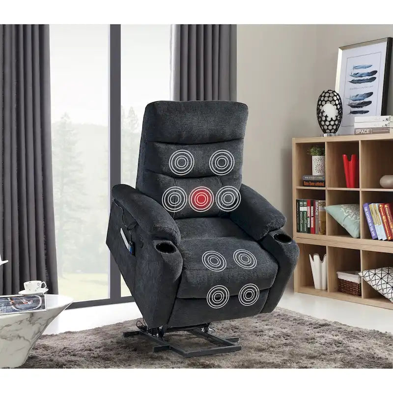 Fauteuil inclinable électrique Christopher Knight Home avec fonction de levage et massage