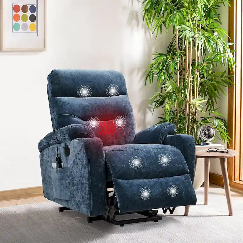 Fauteuil inclinable électrique Christopher Knight Home avec fonction de levage et massage