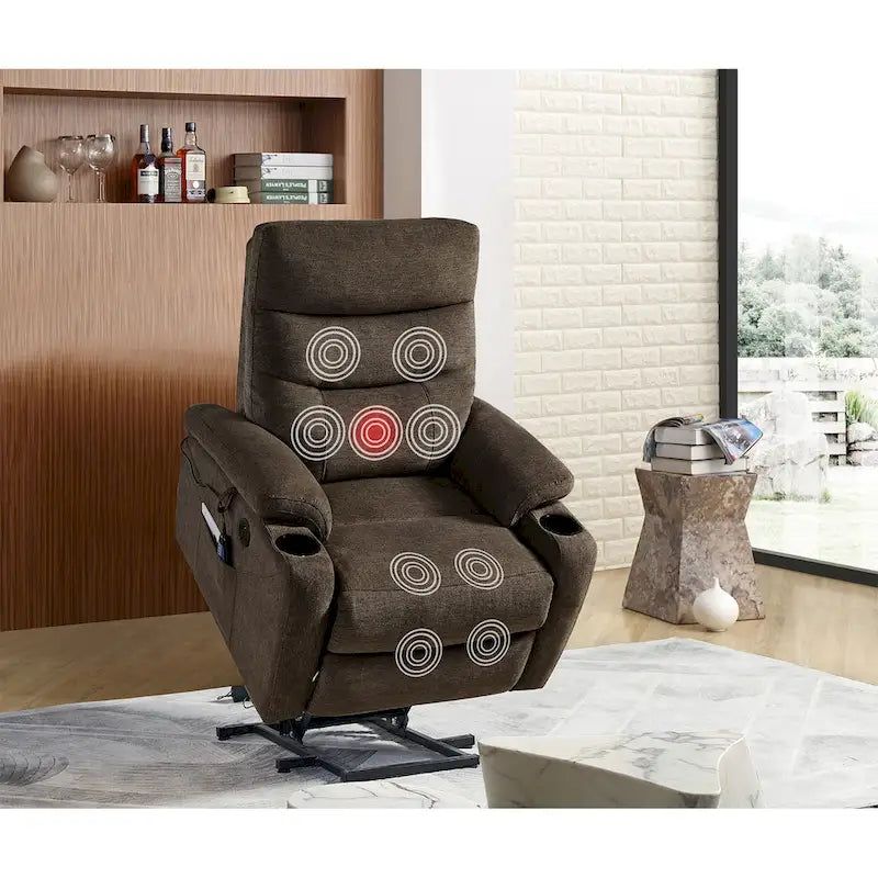 Fauteuil inclinable électrique Christopher Knight Home avec fonction de levage et massage