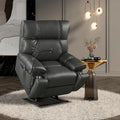Christopher Knight Home - Fauteuil inclinable électrique avec deux moteurs, fonction massage et chauffage, porte-gobelets et support de téléphone réglable