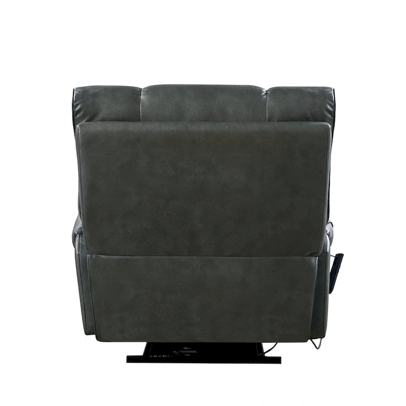 Christopher Knight Home - Fauteuil inclinable électrique avec deux moteurs, fonction massage et chauffage, porte-gobelets et support de téléphone réglable