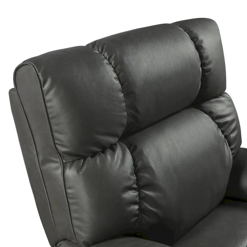 Christopher Knight Home - Fauteuil inclinable électrique avec deux moteurs, fonction massage et chauffage, porte-gobelets et support de téléphone réglable