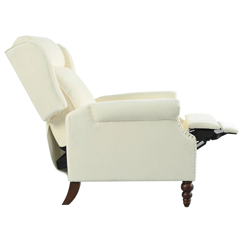 Fauteuil inclinable rembourré Barnn avec dossier à oreilles par Christopher Knight Home