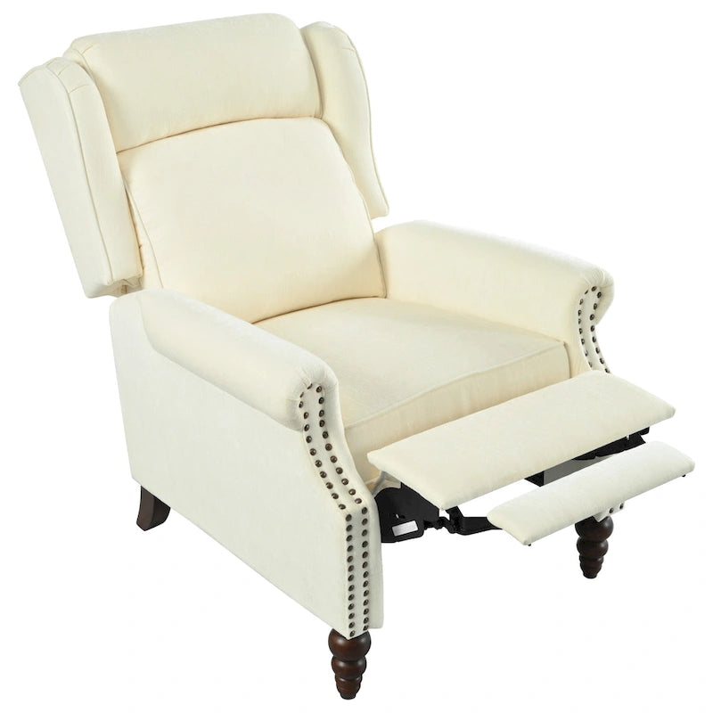 Fauteuil inclinable rembourré Barnn avec dossier à oreilles par Christopher Knight Home
