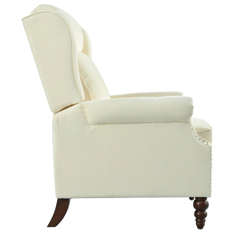 Fauteuil inclinable rembourré Barnn avec dossier à oreilles par Christopher Knight Home