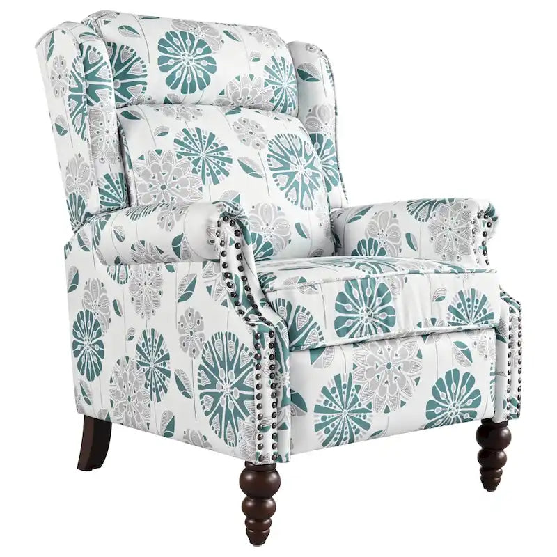 Fauteuil inclinable rembourré Barnn avec dossier à oreilles par Christopher Knight Home
