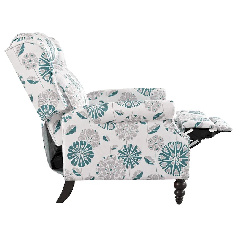 Fauteuil inclinable rembourré Barnn avec dossier à oreilles par Christopher Knight Home
