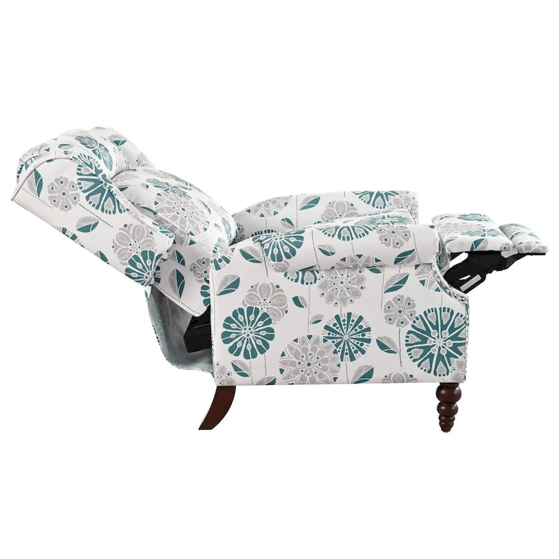 Fauteuil inclinable rembourré Barnn avec dossier à oreilles par Christopher Knight Home