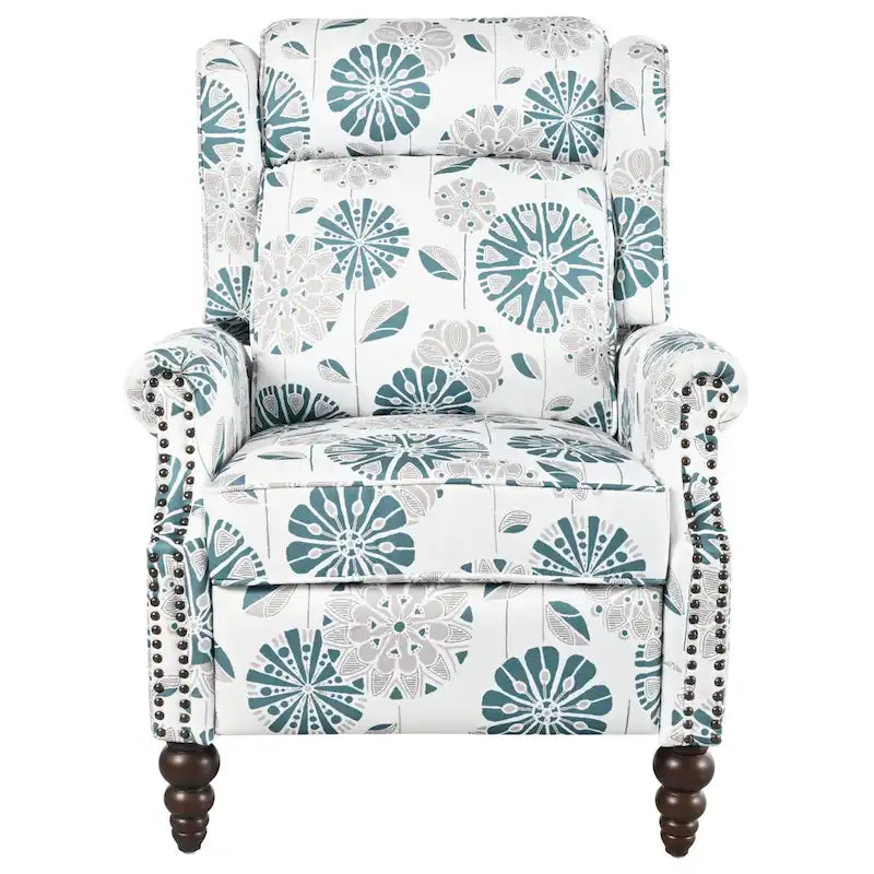Fauteuil inclinable rembourré Barnn avec dossier à oreilles par Christopher Knight Home