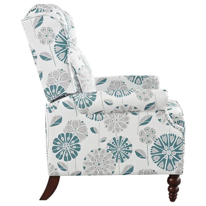 Fauteuil inclinable rembourré Barnn avec dossier à oreilles par Christopher Knight Home